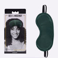 Sex & Mischief Indica green satin blindfold